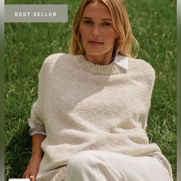 Jenni Kayne Sweaters - Jenni Kayne Cruise Cocoon Pullover in Natural